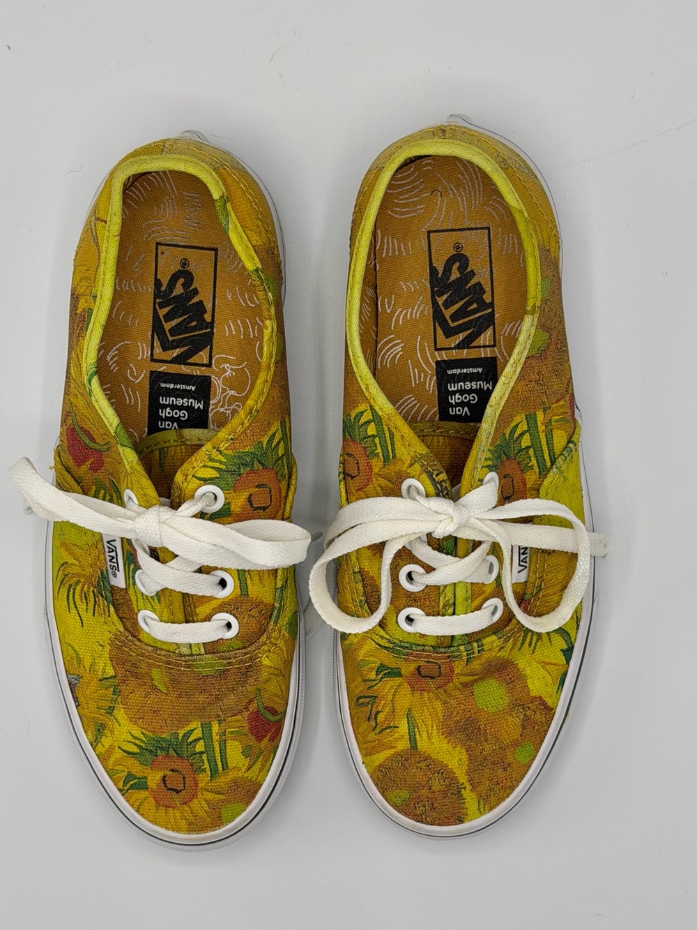 Vans x Van Gogh Museum Sunflowers Authentic Shoes Women 6.5 Men 5